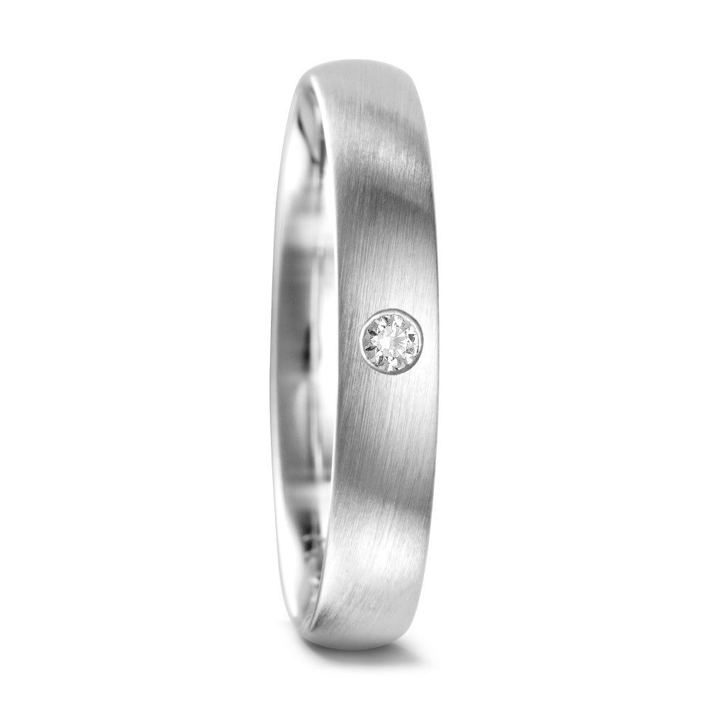 Anillo de pareja 750/oro blanco de 18 quilates Diamante 0.04 ct, tw-vsi