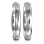 Anillo de pareja 750/oro blanco de 18 quilates