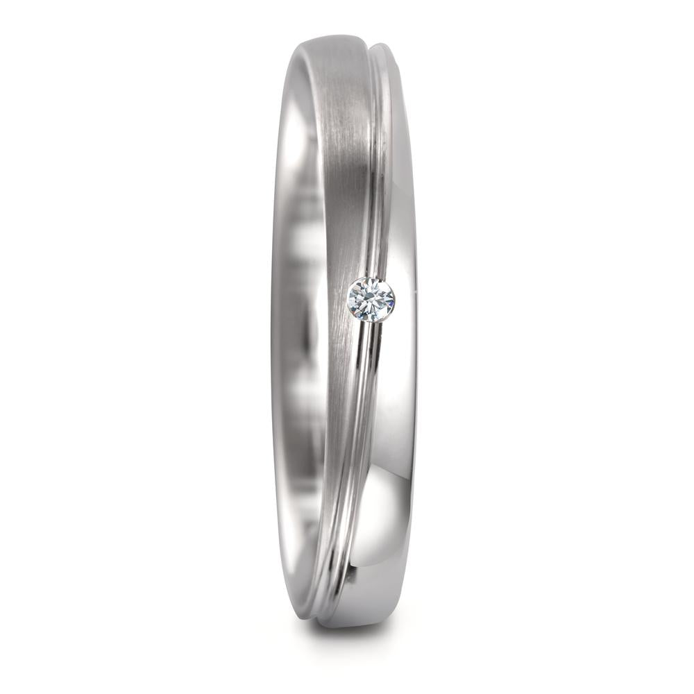 Anillo de pareja 750/oro blanco de 18 quilates Diamante 0.02 ct, tw-vsi
