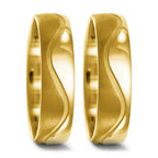 Anillo de pareja 750/oro amarillo de 18 quilates