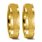 Anillo de pareja 750/oro amarillo de 18 quilates
