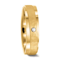 Anillo de pareja 750/oro amarillo de 18 quilates Diamante 0.037 ct, w-si