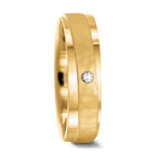 Anillo de pareja 750/oro amarillo de 18 quilates Diamante 0.037 ct, w-si