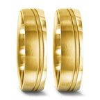 Anillo de pareja 750/oro amarillo de 18 quilates
