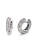 Aro con bisagra 750/oro blanco de 18 quilates Diamante 0.30 ct, 60 piedras, w-si