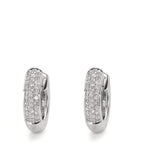 Aro con bisagra 750/oro blanco de 18 quilates Diamante 0.30 ct, 60 piedras, w-si