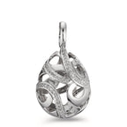 Colgante 750/oro blanco de 18 quilates Diamante 0.30 ct, 62 piedras, w-si