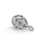 Colgante 750/oro blanco de 18 quilates Diamante 0.30 ct, 62 piedras, w-si