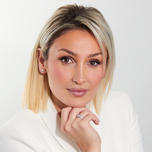 Pendientes 750/oro blanco de 18 quilates Diamante blanco, 0.50 ct, 2 piedras, [Brillant], w-si Ø4 mm