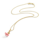 Collar con colgante 750/oro amarillo de 18 quilates Pintado/lacado 36 cm