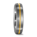 Anillo de dedo 950 paladio, 750/oro amarillo de 18 quilates