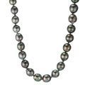 Collar 750/oro blanco de 18 quilates Perla de Tahití 9-10 mm 45 cm