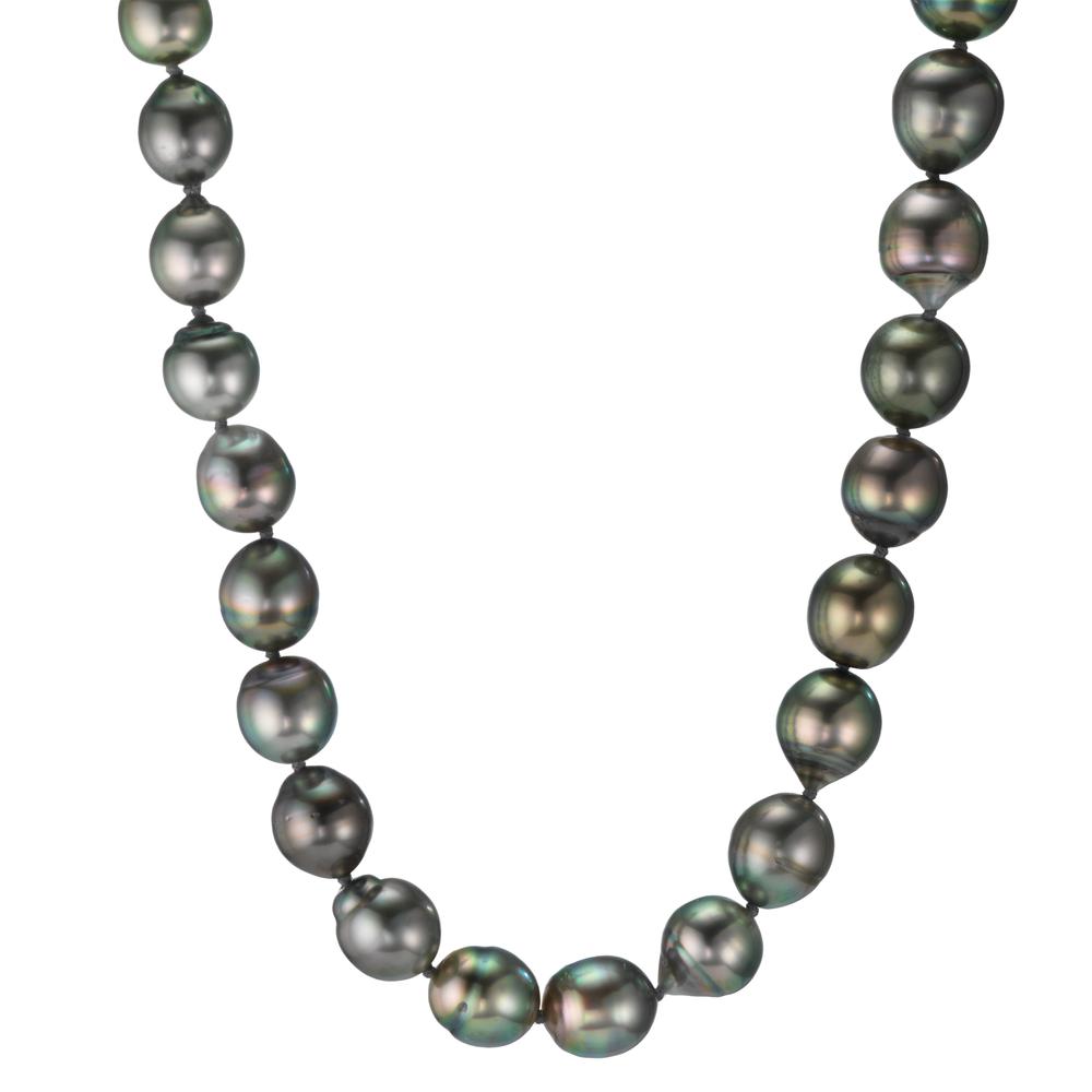 Collar 750/oro blanco de 18 quilates Perla de Tahití 9-10 mm 45 cm