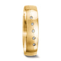 Anillo de pareja 750/oro amarillo de 18 quilates Diamante 0.025 ct, 5 piedras, tw-vsi