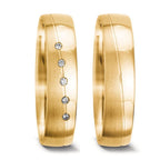 Anillo de pareja 750/oro amarillo de 18 quilates