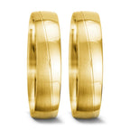 Anillo de pareja 750/oro amarillo de 18 quilates