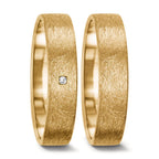 Anillo de pareja 750/oro amarillo de 18 quilates