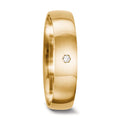 Anillo de pareja 750/oro amarillo de 18 quilates Diamante 0.01 ct, tw-vsi