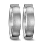 Anillo de pareja 750/oro blanco de 18 quilates