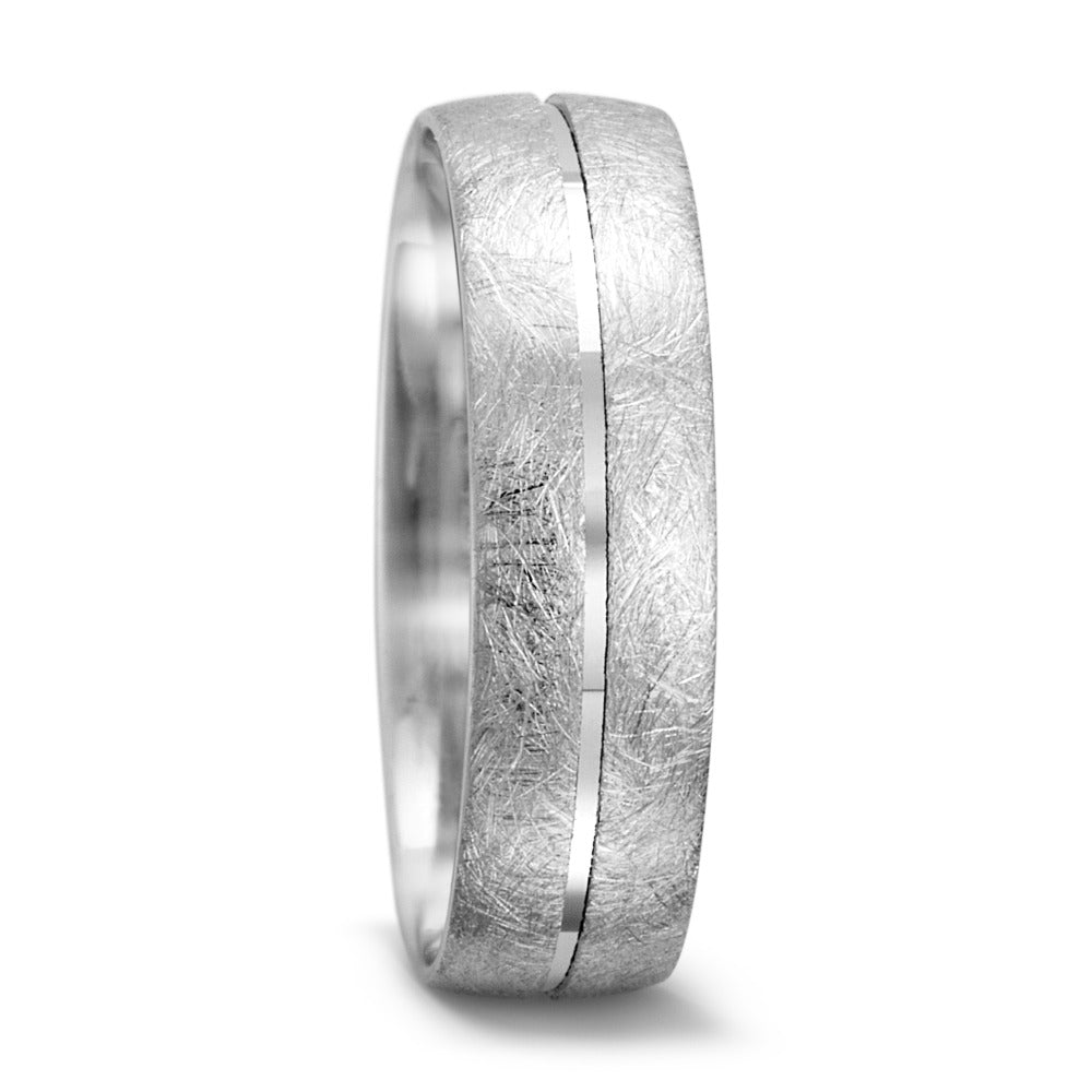 Anillo de pareja 750/oro blanco de 18 quilates