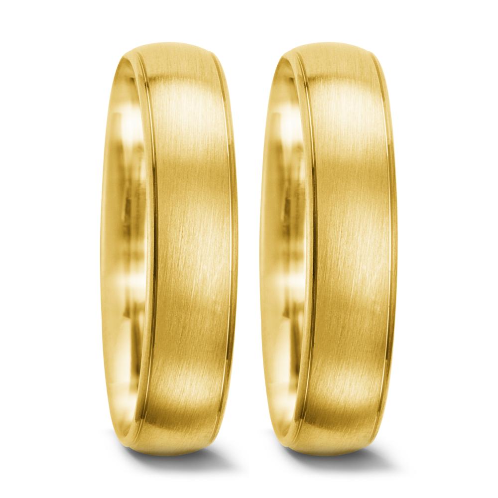 Anillo de pareja 750/oro amarillo de 18 quilates