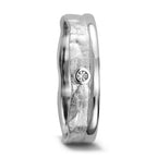 Anillo de pareja 750/oro blanco de 18 quilates Diamante 0.025 ct, w-si