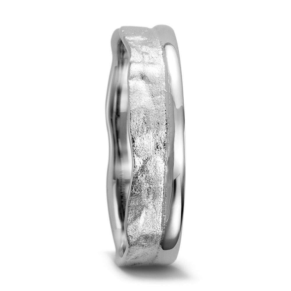 Anillo de pareja 750/oro blanco de 18 quilates