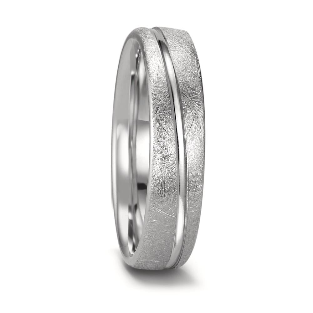 Anillo de pareja 750/oro blanco de 18 quilates