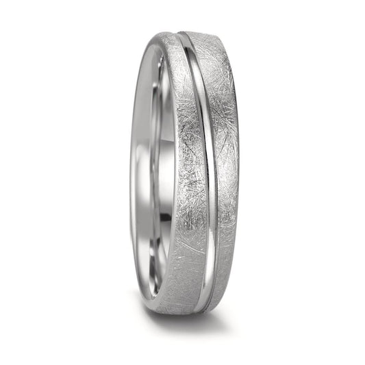 Anillo de pareja 750/oro blanco de 18 quilates