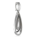 Colgante 750/oro blanco de 18 quilates Diamante negro, 0.52 ct, 104 piedras, [Brillant], tw-vsi
