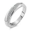 Anillo de dedo 750/oro blanco de 18 quilates Diamante blanco, 0.20 ct, 40 piedras, [Brillant], w-si