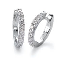 Aro con bisagra 750/oro blanco de 18 quilates Diamante blanco, 0.50 ct, 20 piedras, [Brillant], w-si