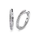 Aro con bisagra 750/oro blanco de 18 quilates Diamante blanco, 0.25 ct, 26 piedras, [Brillant], w-si