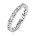 Anillo de memoria 750/oro blanco de 18 quilates Diamante blanco, 0.50 ct, 35 piedras, [Brillant], w-si