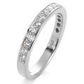 Anillo de memoria 750/oro blanco de 18 quilates Diamante blanco, 0.50 ct, 17 piedras, [Brillant], w-si
