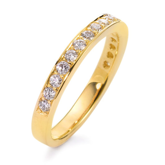 Anillo de memoria 750/oro amarillo de 18 quilates Diamante blanco, 0.50 ct, 17 piedras, [Brillant], w-si