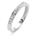 Anillo de memoria 750/oro blanco de 18 quilates Diamante blanco, 0.33 ct, 19 piedras, [Brillant], w-si