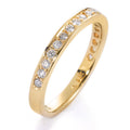 Anillo de memoria 750/oro amarillo de 18 quilates Diamante blanco, 0.33 ct, 19 piedras, [Brillant], w-si