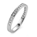 Anillo de memoria 750/oro blanco de 18 quilates Diamante blanco, 0.25 ct, 21 piedras, [Brillant], w-si