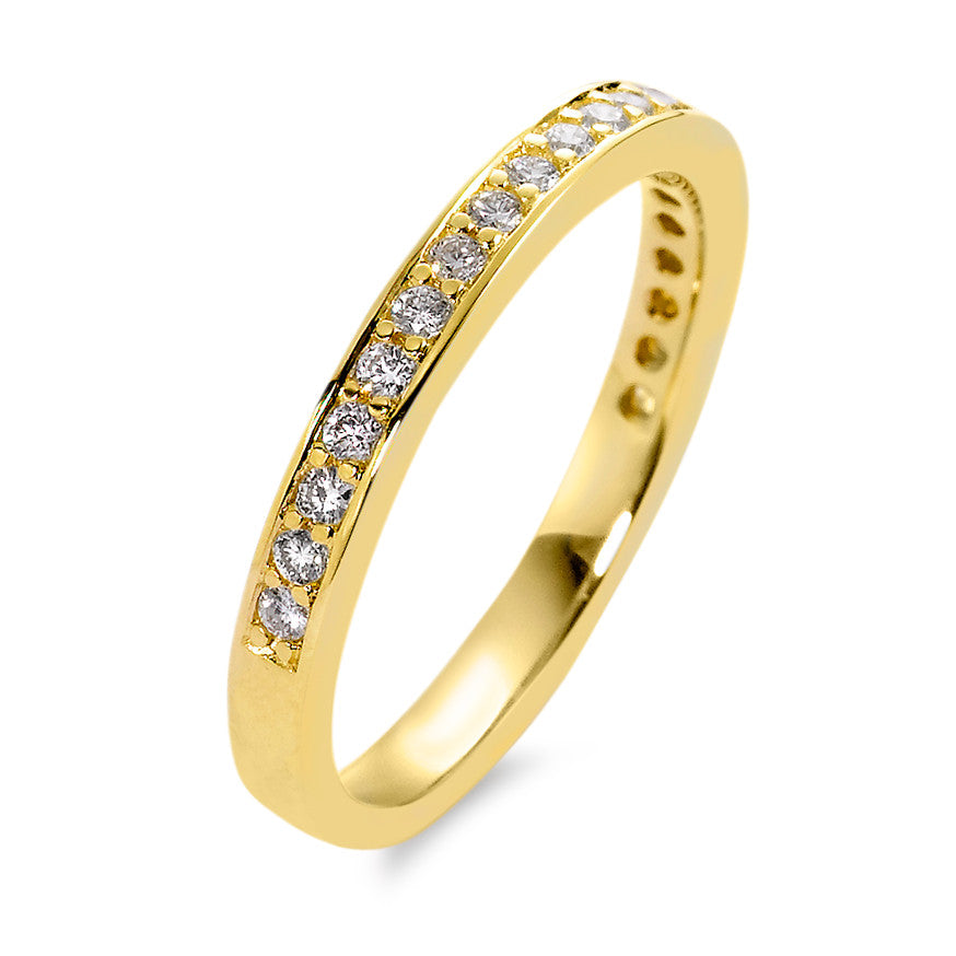 Anillo de memoria 750/oro amarillo de 18 quilates Diamante blanco, 0.25 ct, 21 piedras, [Brillant], w-si