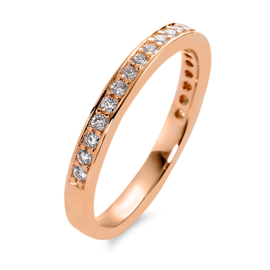 Anillo de memoria 750/oro rojo de 18 quilates Diamante blanco, 0.25 ct, 21 piedras, [Brillant], w-si