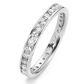 Anillo de memoria 750/oro blanco de 18 quilates Diamante blanco, 0.65 ct, 30 piedras, [Brillant], w-si