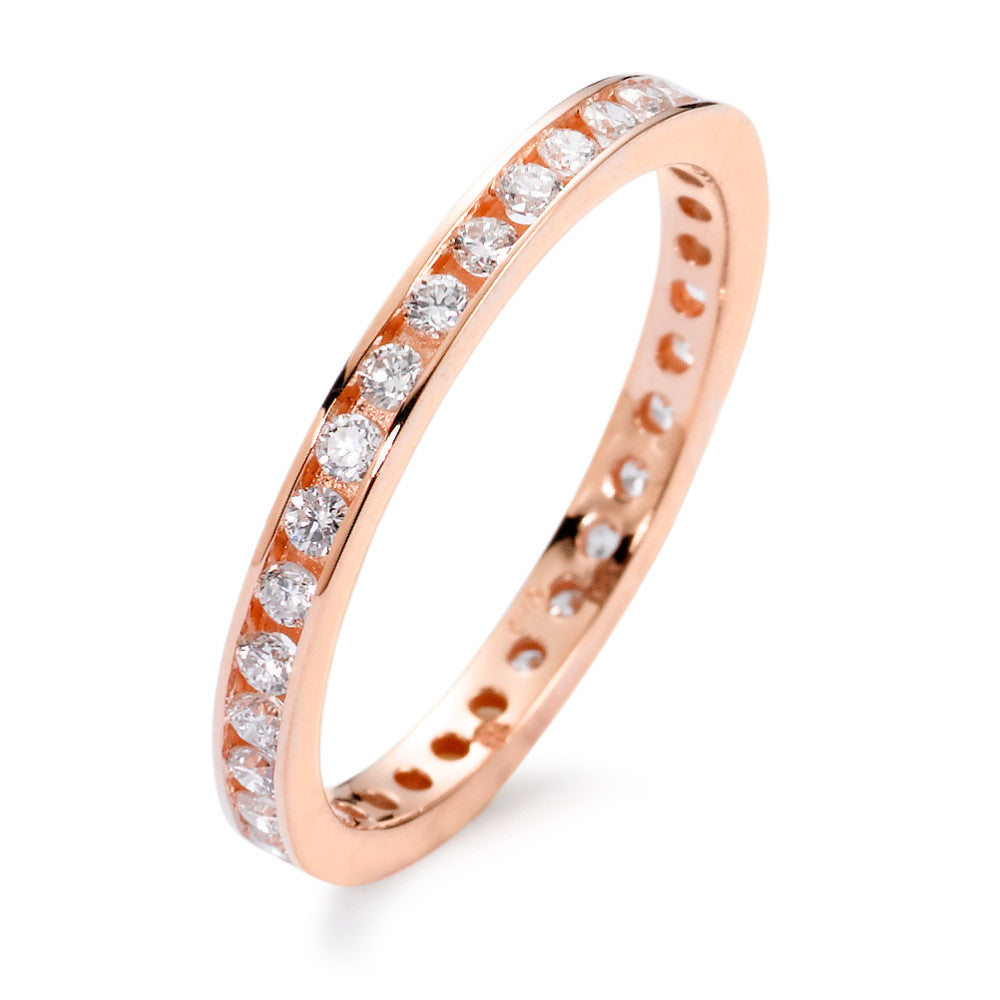 Anillo de memoria 750/oro rojo de 18 quilates Diamante blanco, 0.50 ct, 42 piedras, [Brillant], w-si