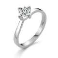 Anillo solitario 750/oro blanco de 18 quilates Diamante blanco, 0.25 ct, [Brillant], w-si
