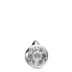 Colgante 750/oro blanco de 18 quilates Diamante blanco, 0.20 ct, [Brillant], w-si Ø5.5 mm