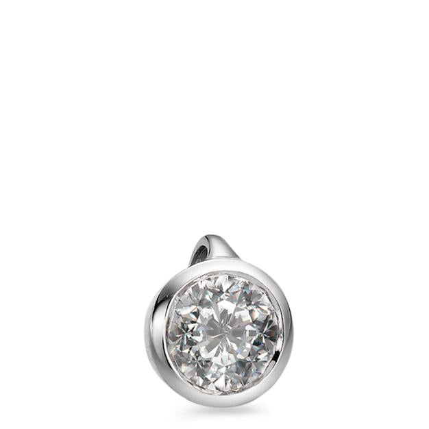 Colgante 750/oro blanco de 18 quilates Diamante blanco, 0.25 ct, [Brillant], w-si Ø5.5 mm