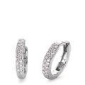 Aro con bisagra 750/oro blanco de 18 quilates Diamante 0.24 ct, 38 piedras, si