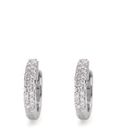 Aro con bisagra 750/oro blanco de 18 quilates Diamante 0.24 ct, 38 piedras, si