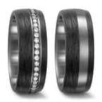 Anillo de pareja 950 paladio, Carbón