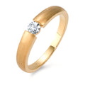 Anillo solitario 750/oro amarillo de 18 quilates Diamante 0.15 ct, w-si